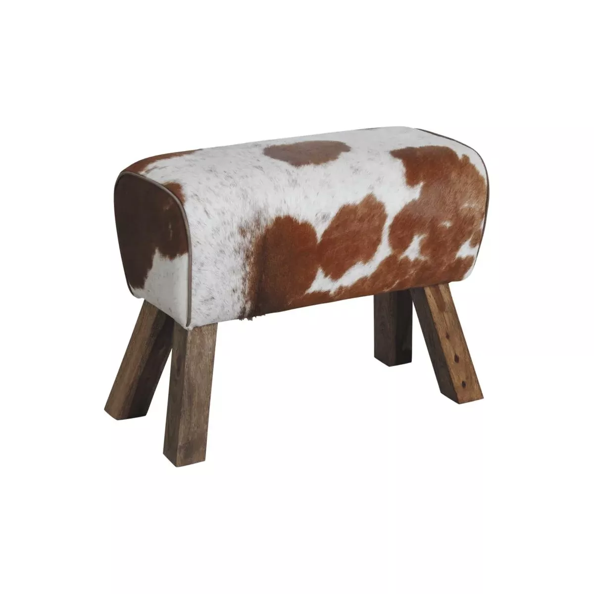 TABOURET EN PEAU DE VACHE