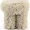 POUF FAUSSE FOURRURE EFFET AGNEAU