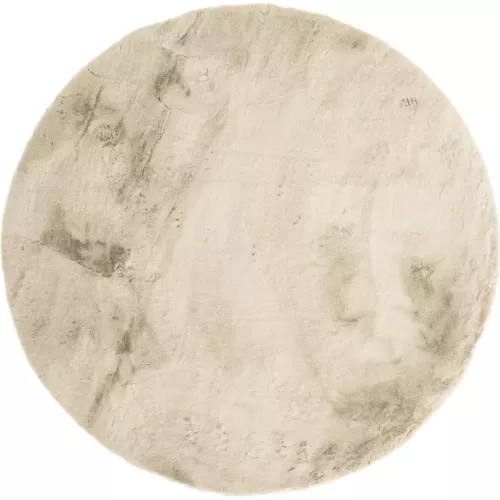 TAPIS ROND EFFET FOURRURE