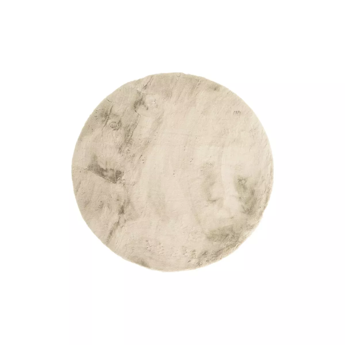 TAPIS ROND EFFET FOURRURE