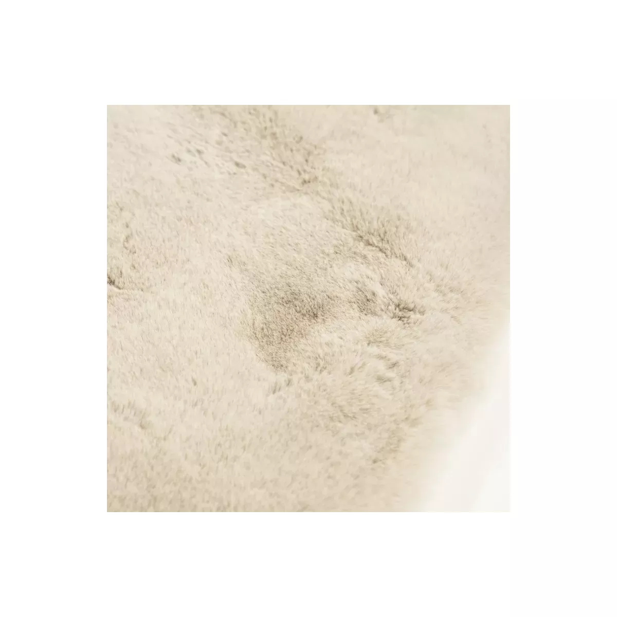 TAPIS ROND EFFET FOURRURE