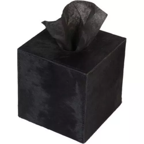 BOÎTE A MOUCHOIR PEAU DE VACHE