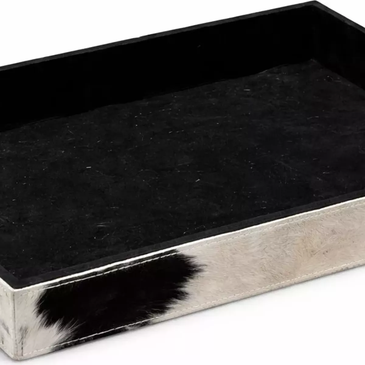 PLATEAU EN PEAU DE VACHE RECTANGLE