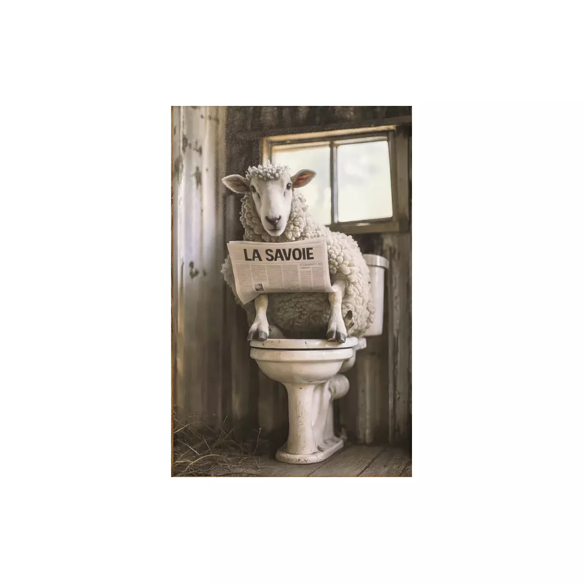 TABLEAU MOUTON SUR DIBOND