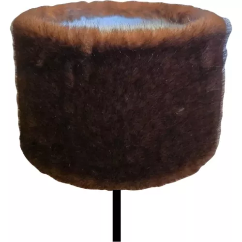 ABAT JOUR FAUSSE FOURRURE FOX MARRON