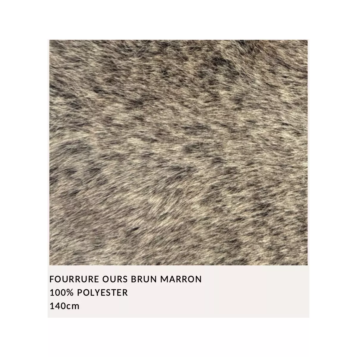 ABAT JOUR FAUSSE FOURRURE OURS BRUN