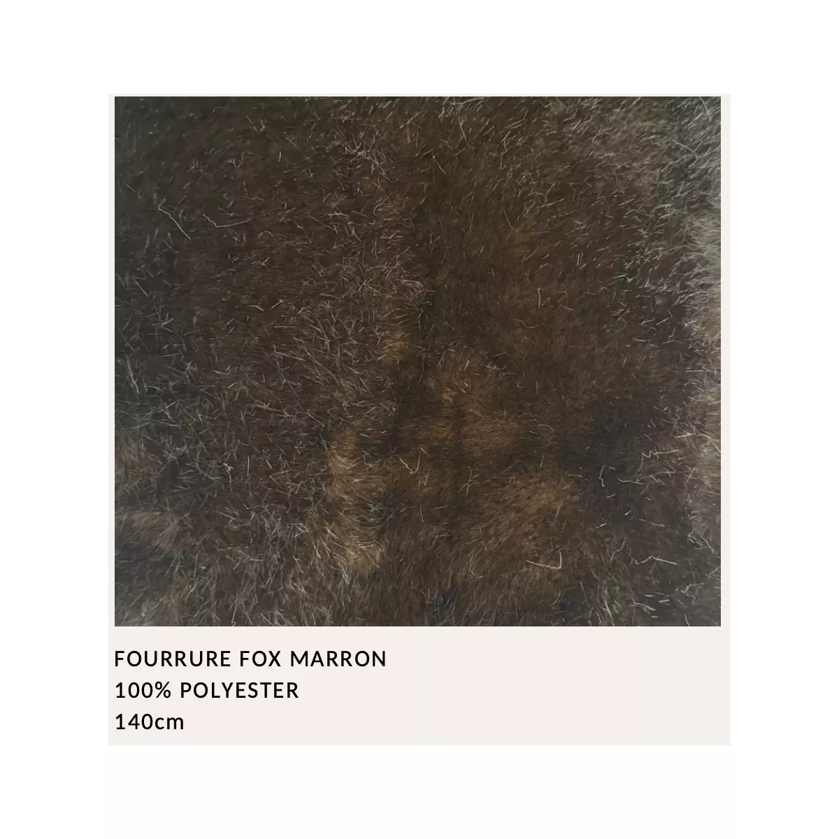 ABAT JOUR FAUSSE FOURRURE FOX MARRON