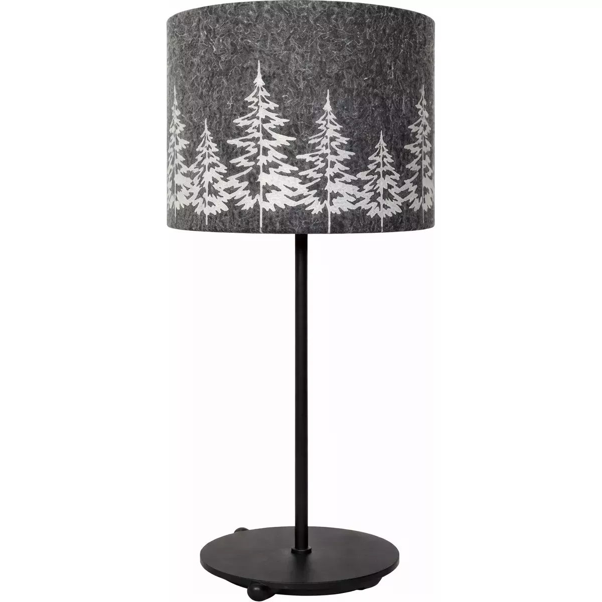 PIED DE LAMPE EN MÉTAL NOIR