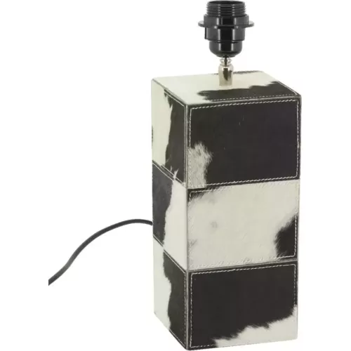 PIED DE LAMPE EN PEAU DE VACHE
