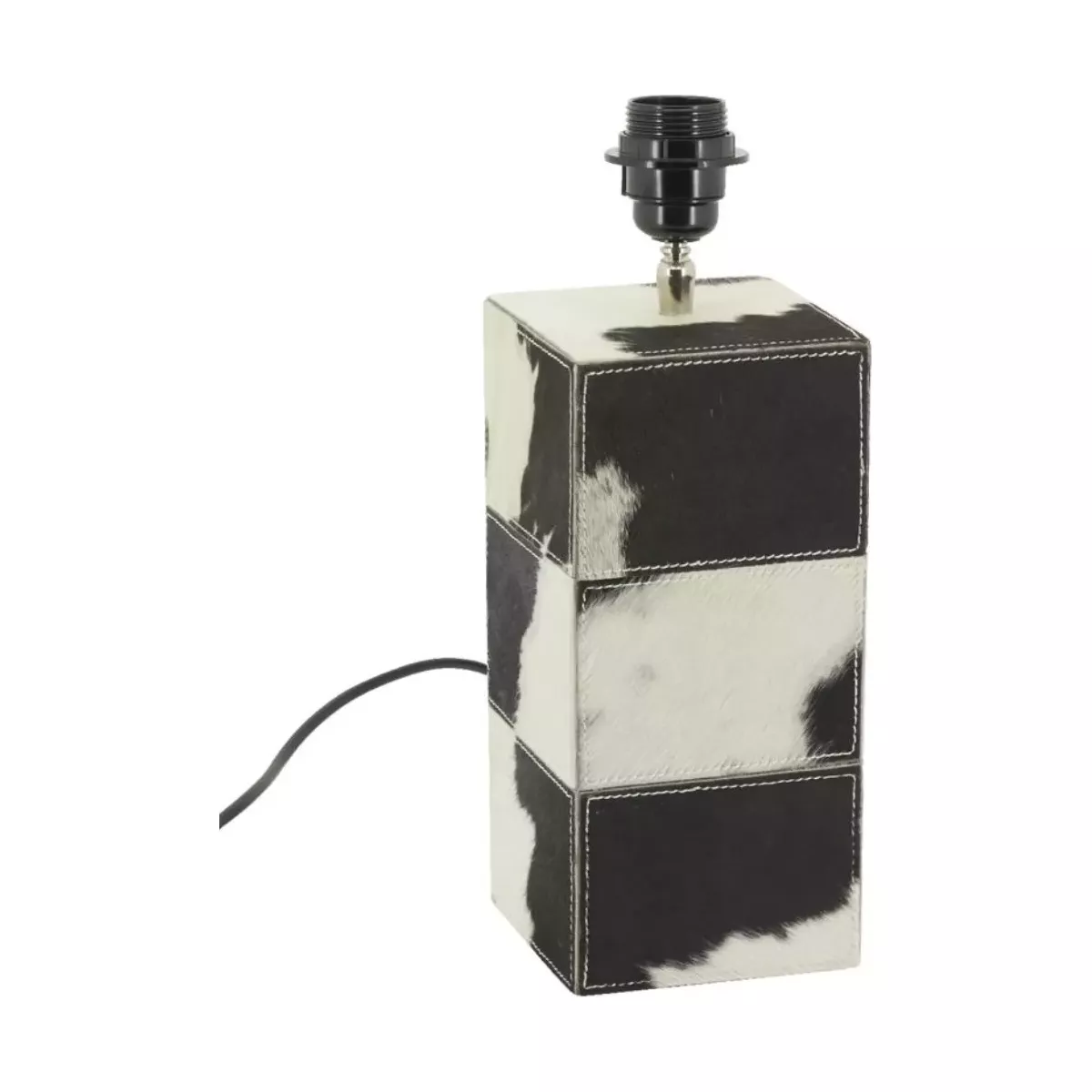 PIED DE LAMPE EN PEAU DE VACHE
