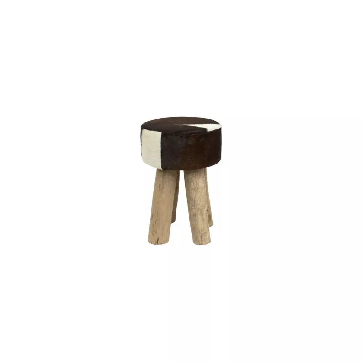 TABOURET VACHE BRUN