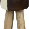 TABOURET VACHE BRUN