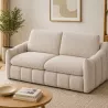 CANAPÉ 3 PLACES CONVERTIBLE BON BON 140X195 CM H17 CM/25 KG DENSITE