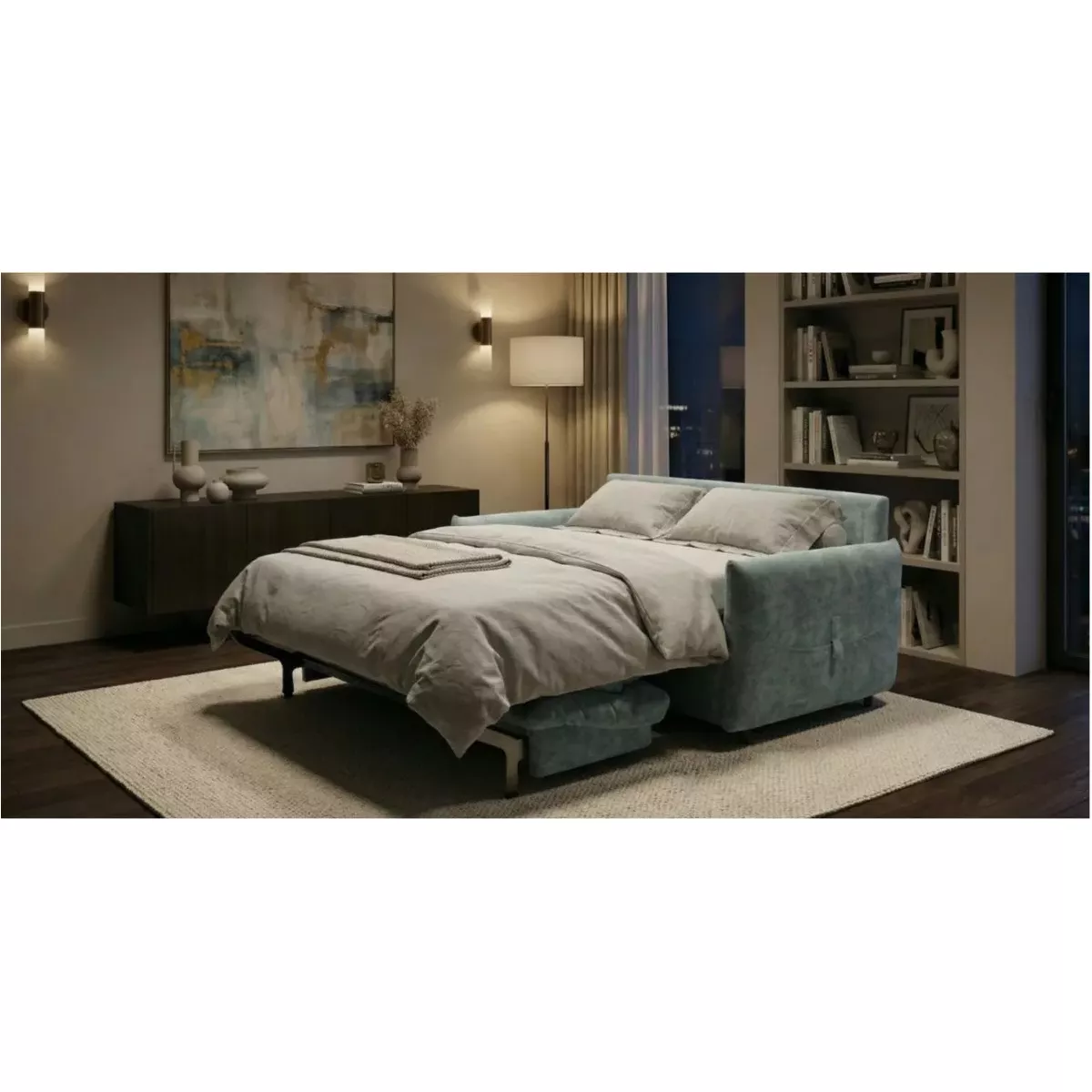 CANAPÉ CONVERTIBLE SMILE 140X195 CM MATELAS STELLA 17CM /25 KG