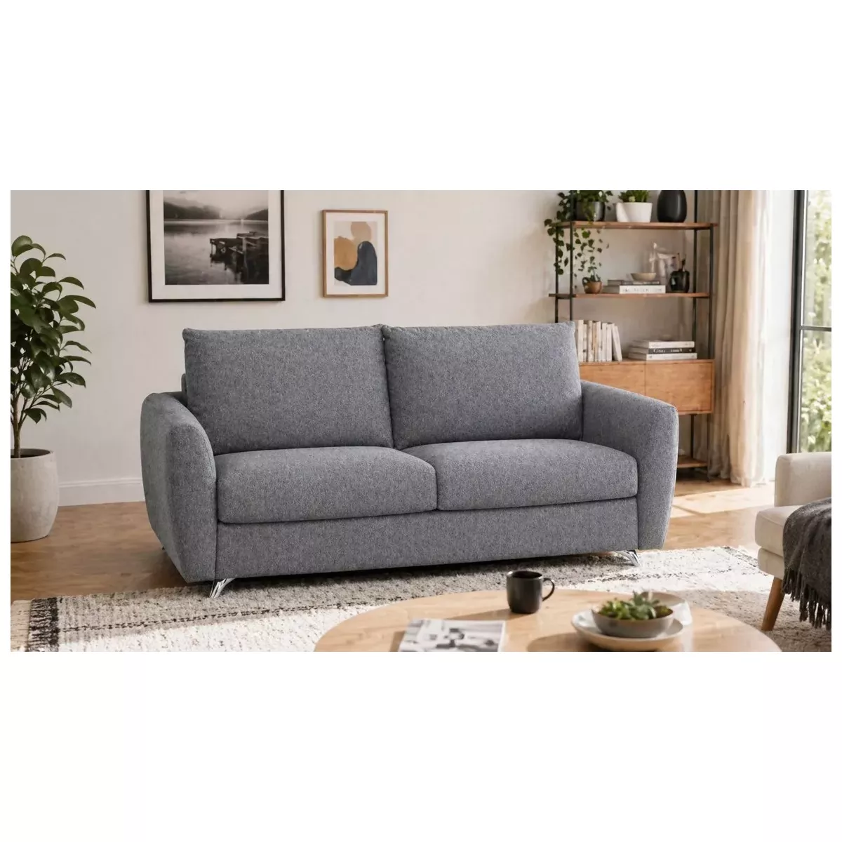 CANAPÉ CONVERTIBLE SABINE 3 PLACES 140X195 CM