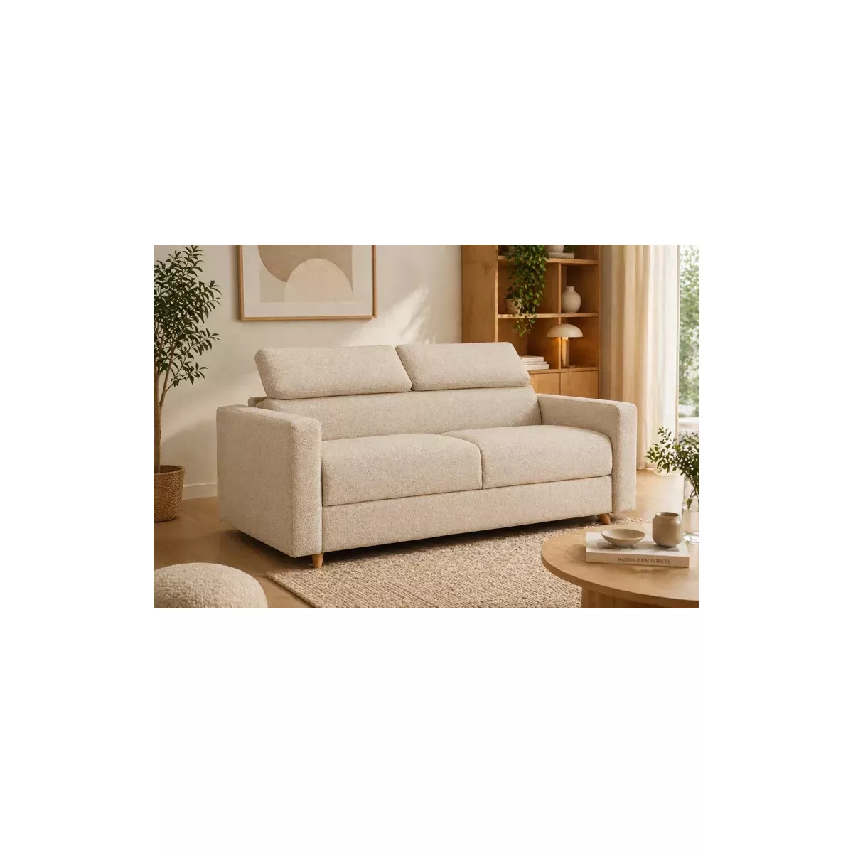 CANAPÉ CONVERTIBLE CELESTE 140X195 CM 3 PLACES