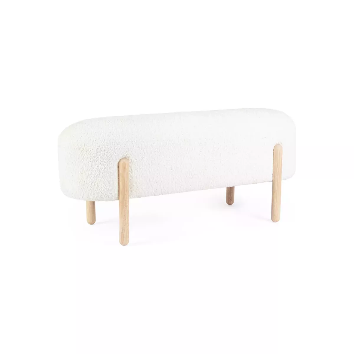 BANC BOUCLETTE PIED BOIS