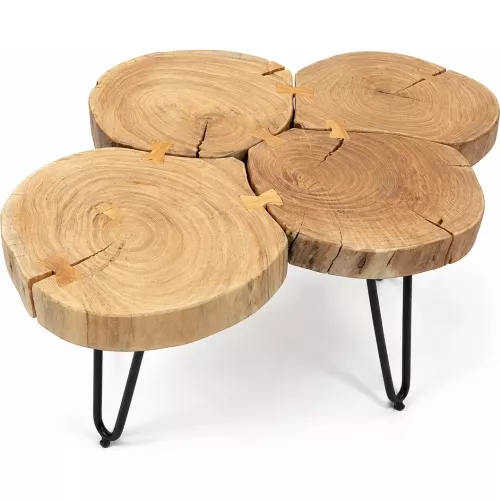 TABLE BASSE EN BOIS D'ACACIA 90X60 CM