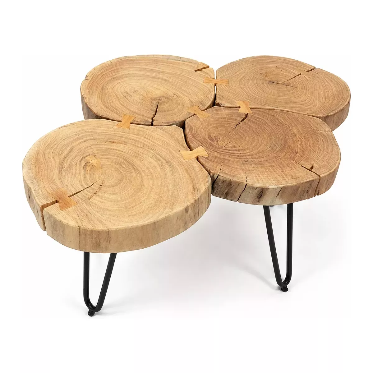 TABLE BASSE 90X60 CM EN BOIS D'ACACIA