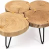 TABLE BASSE 90X60 CM EN BOIS D'ACACIA