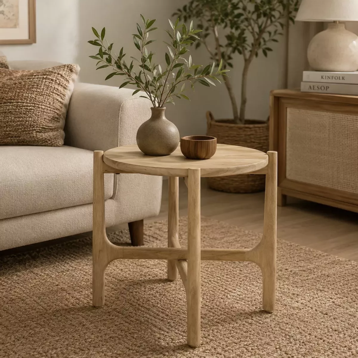 TABLE D'APPOINT EN BOIS DE MANGUIER
