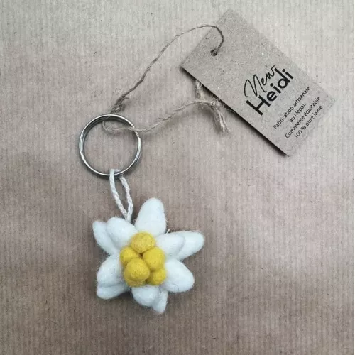 PORTE-CLÉ EDELWEISS FEUTRINE NEW HEIDI