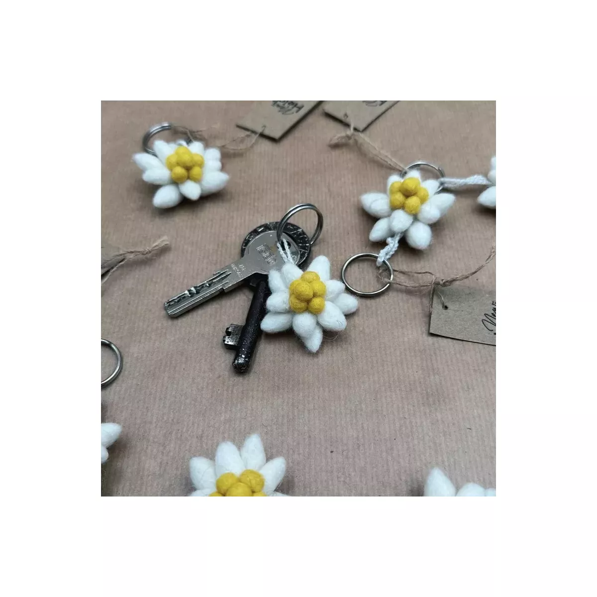 PORTE-CLÉ EDELWEISS FEUTRINE NEW HEIDI