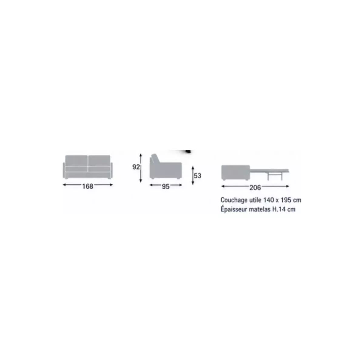 CANAPE CONVERTIBLE SYSTEME RAPIDO SKIPPER