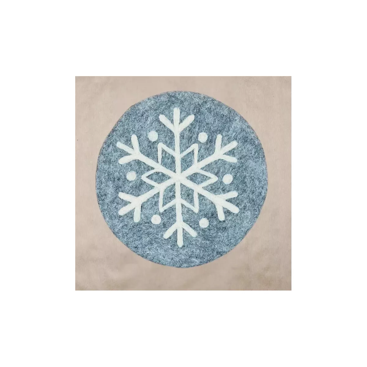 DESSOUS DE PLAT EN FEUTRINE MOTIF FLOCON