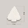 DESSOUS DE PLAT SAPIN BLANC EN BOULES DE FEUTRINE