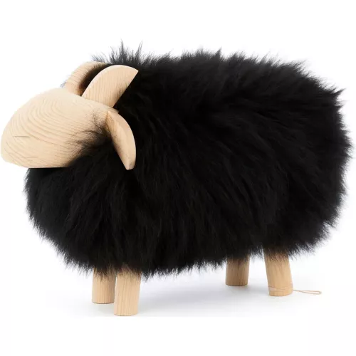 BÉLIER SCULTÉ À LA MAIN EN FOURRURE TAILLE MOYENNE