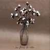 BRANCHE DE FLEURS DE COTON EN FEUTRINE