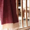 PLAID FLORENCE EN 100 % LAINE DE NOUVELLE ZELANDE