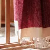 PLAID FLORENCE EN 100 % LAINE DE NOUVELLE ZELANDE