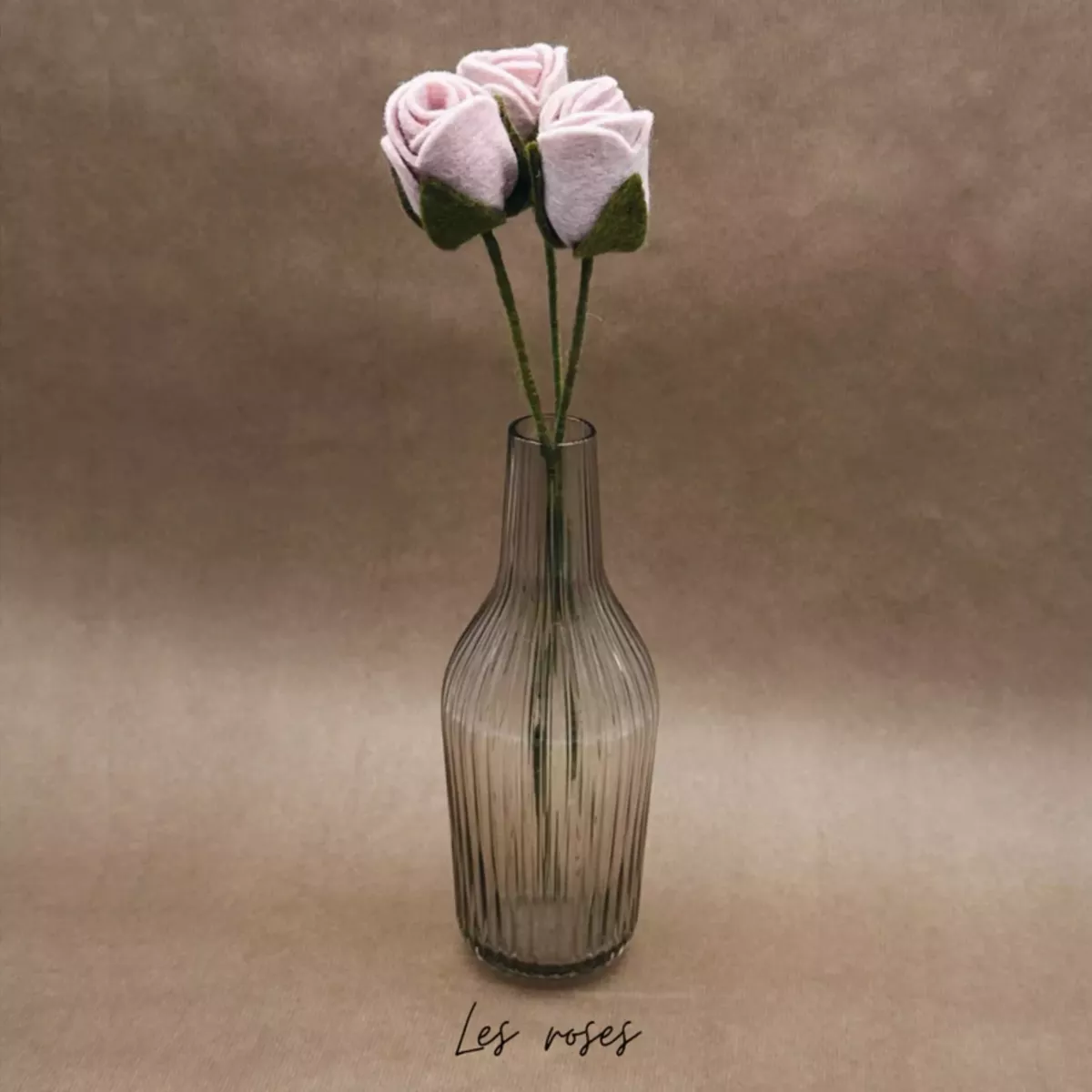 BRANCHE ROSE EN FEUTRINE