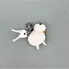 PORTE CLÉES MOUTON FEUTRINE