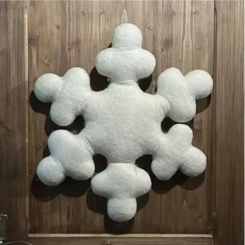 COUSSIN FLOCON EN FEUTRINE
