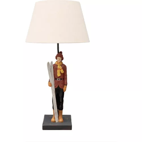 LAMPE À POSER VINTAGE SKIEUR