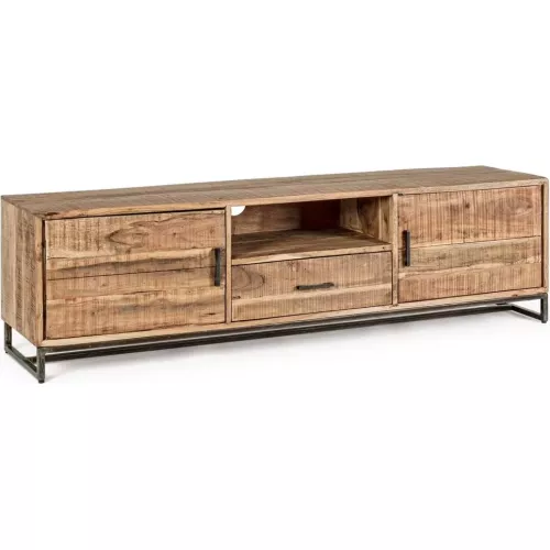 MEUBLE TV ELMERA EN BOIS D'ACACIA