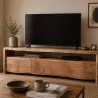 MEUBLE TV ENEASO EN BOIS D'ACACIA