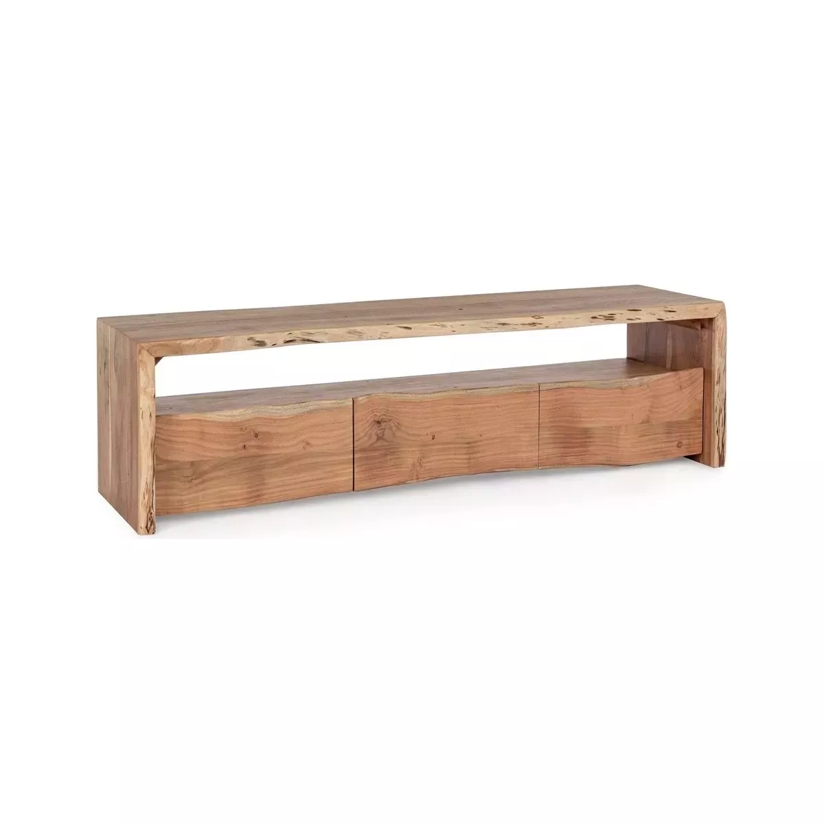 MEUBLE TV ENEASO EN BOIS D'ACACIA