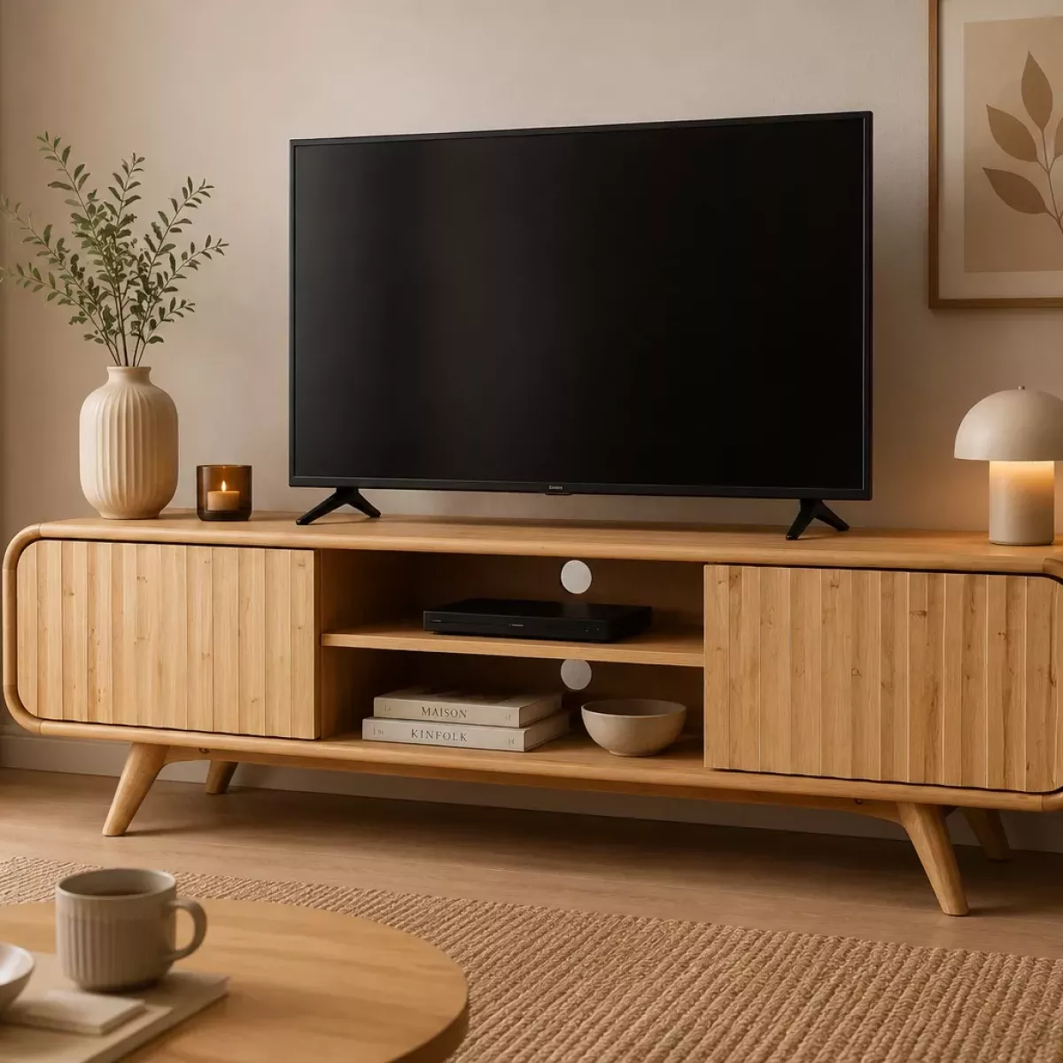 MEUBLE TV ASUBLIME EN CHÊNE NATUREL