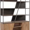 BIBLIOTÈQUE JANAKA EN BOIS D'ACACIA