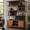 BIBLIOTÈQUE JANAKA EN BOIS D'ACACIA