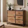 BUFFET ELMERA EN BOIS D'ACACIA
