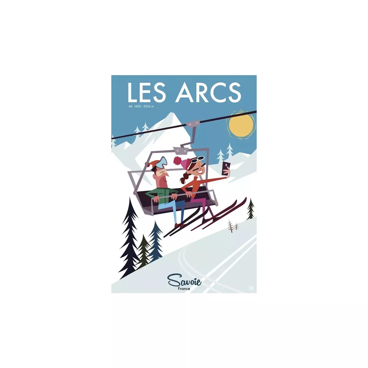 TABLEAU SUR DIBOND LES ARCS (PERSONALISABLE)