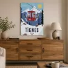 TABLEAU SUR DIBOND TIGNES (PERSONALISABLE)