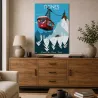 TABLEAU SUR DIBOND TIGNES TÉLÉPHÉRIQUE (PERSONALISABLE)