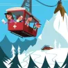 TABLEAU SUR DIBOND TIGNES TÉLÉPHÉRIQUE (PERSONALISABLE)