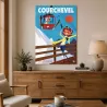 TABLEAU SUR DIBOND COURCHEVEL (PERSONALISABLE)